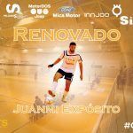 Juanmi Expósito renueva su compromiso con SIMA Peligros Fútbol Sala